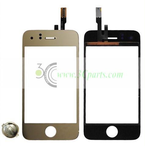 Electroplating Gold Digitizer Touch Screen Replacement for iPhone 3Gs