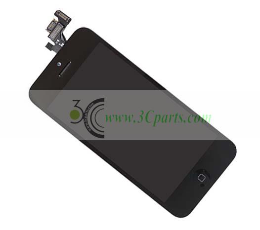 LCD Screen and Digitizer Full Assembly Black Replacement for iPhone 5