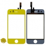 Digitizer Touch Screen with Home button Lens Yellow Replacement for iPhone 3GS