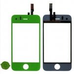 Digitizer Touch Screen with Home button Lens Green Replacement for iPhone 3Gs
