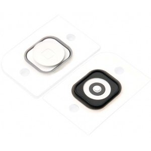 OEM Home Button Key with Rubber Ring Gasket for iPhone 5 White