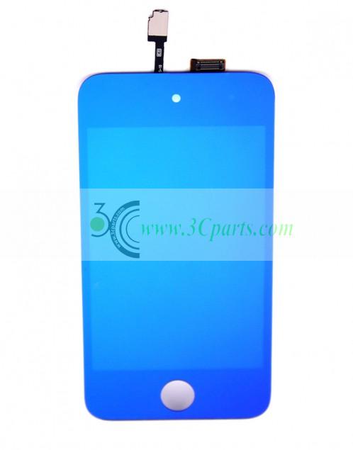 Plated Blue LCD Touch Digitizer Screen Assembly replacement for iPod Touch 4