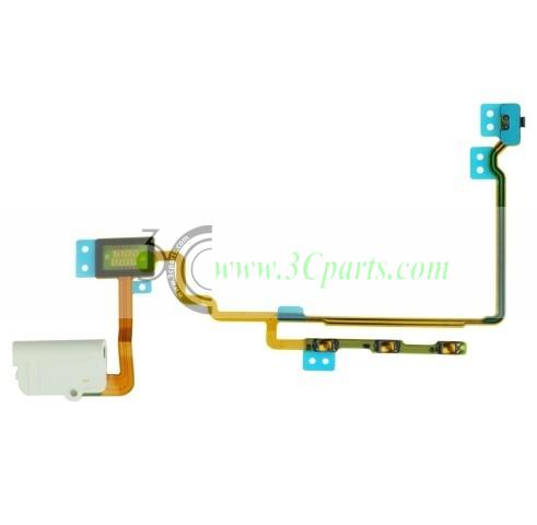 Headphone Audio Jack Flex Cable White replacement for iPod Nano 7