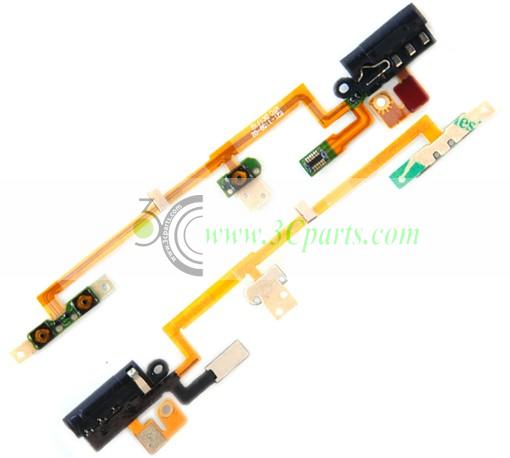 Headphone Audio Jack Flex Cable replacement for iPod Nano 6 Black