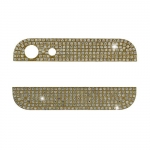 Diamond Metal Top and Bottom Cover for iPhone 5 Back Housing
