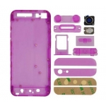 Colorful Full Housing Transparent Plastic Replacement Back Cover for iPhone 5