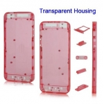 Colorful Full Housing Transparent Plastic Replacement Back Cover for iPhone 5