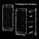 Colorful Full Housing Transparent Plastic Replacement Back Cover for iPhone 5