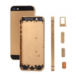 Plated Gold Full Housing Replacement Back Cover for iPhone 5