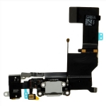 Dock Connector Charging Port Flex Cable White for iPhone 5S