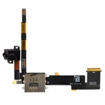 OEM 3G Headphone Audio Jack Flex Cable with Micro SIM Slot replacement for iPad 2