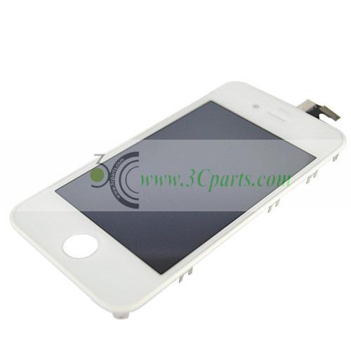 OEM LCD Touch Screen with Digitizer Assembly Replacement for iPhone 4 White