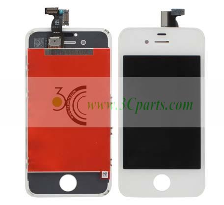 High Quality LCD Touch Screen with Digitizer Assembly Replacement for iPhone 4 White