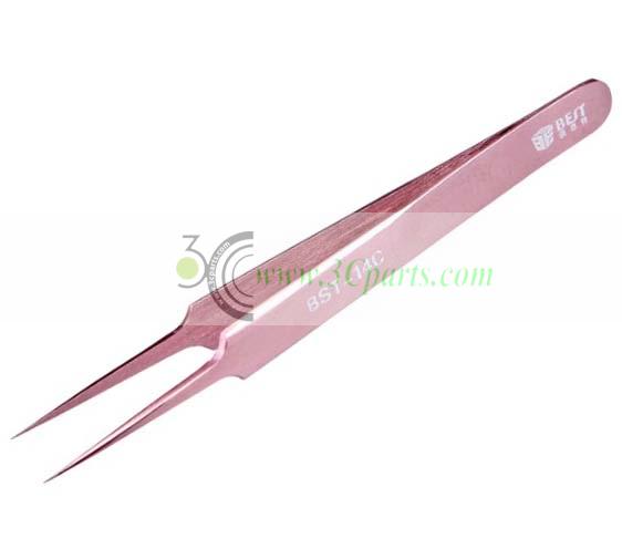 Highly Precise BST-14C Stainless Steel Pink Tweezers