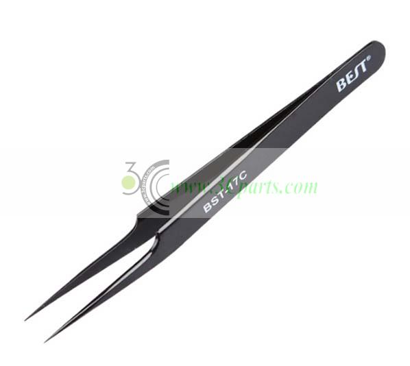 Highly Precise BST-17C Stainless Steel Plated Tweezers 