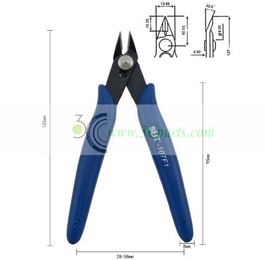 BEST BST-107f1 Diagonal Nipper Pliers with Spring
