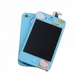 Hello Kitty Conversion Kit( (LCD Assembly + Back Housing + Home Button) replacement for iPhone 4