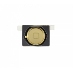 Plated Color Home Button with Rubber  Braket replacement for iPhone 4s