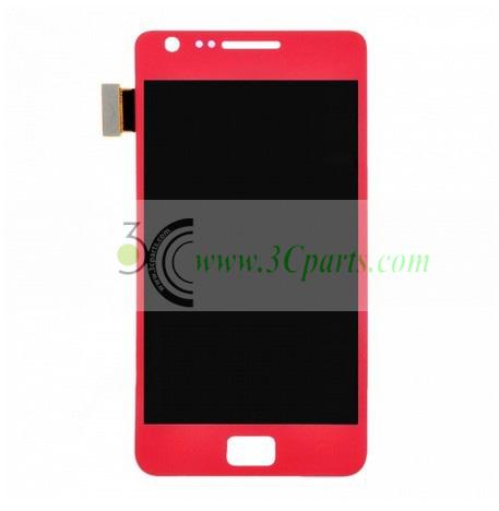 LCD with Touch Screen Digitizer Assembly replacement for Samsung Galaxy S2 i9100 Red