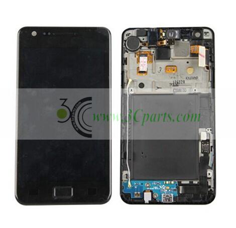 LCD Assembly with Frame replacement for Samsung Galaxy S2 i9100 Black
