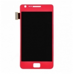 LCD with Touch Screen Digitizer Assembly replacement for Samsung Galaxy S2 i9100 Red