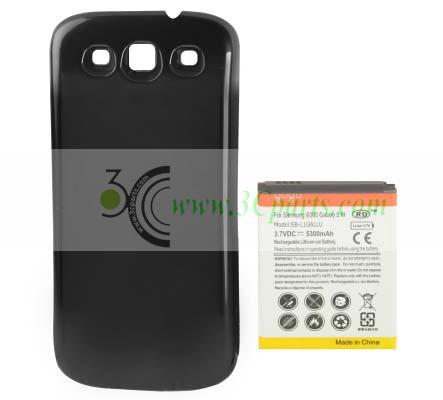 5300 mAh Battery and Cover Replacement for Samsung Galaxy S3 i9300 