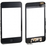 Black Touch Screen Digitizer with Frame Assembly replacement for iPod Touch 2