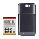 6500mAh Extended Battery with Battery Door Cover replacement for Samsung N7100 Galaxy Note 2