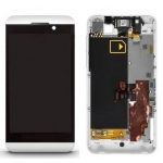 LCD with Touch Screen Degitizer Assembly with Frame 3G replacement for BlackBerry Z10 White