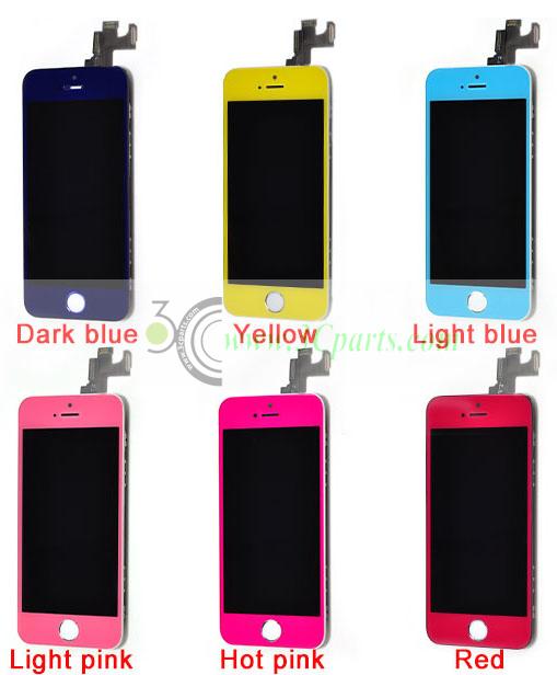 Colorful LCD with Touch Screen Digitizer Assembly with small parts replacement for iPhone 5S