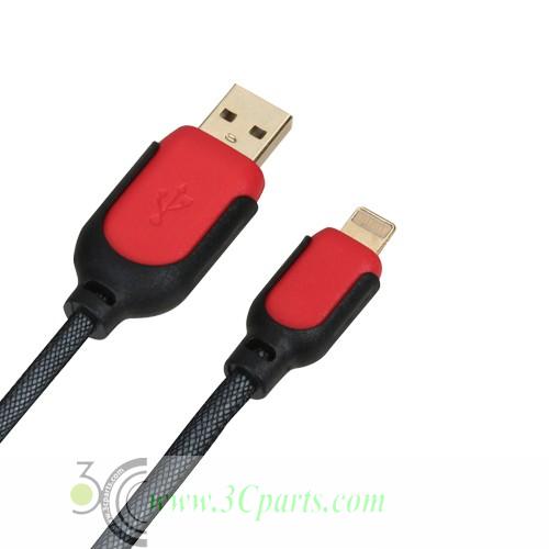 Colorful Nylon ​Lightning 8 Pin ​USB Data Sync Charger Cable for iPhone 6 & 6 Plus, iPhone 5 & 5S & 5C, iPad Air