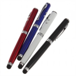 Multi function Laser Style Led light Stylus Pen for Mobile Phone Tablet PC