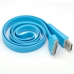 Colorful Flat Noodle USB Data Sync Charger Cable for iPhone 4 4S iPad iPod