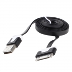 Two-Color Flat Noodle ​USB Sync Data and Charging Cable for iPhone 4 4S iPad iPod