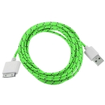 Colorful Nylon Netting Braided ​30 Pin USB Data Sync Charger Cable for iPhone 4 4S iPad 2 3 4 iPod