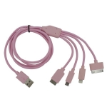 5 in 1 USB Cable Sync Data Charger for iPhone iPad Samsung HTC​ Phones