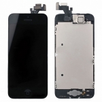 LCD Screen and Digitizer Full Assembly Black Replacement for iPhone 5