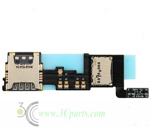 SD SIM Card Slot Flex Cable replacement for Samsung Galaxy Note 4 N910F
