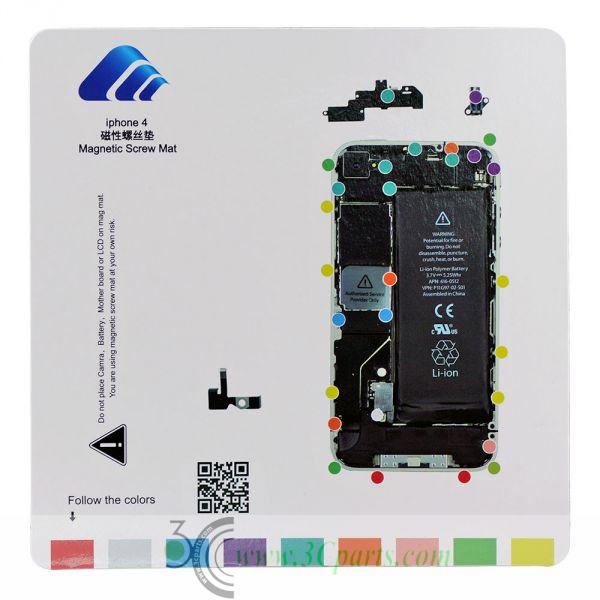 Magnetic Screw Chart Mat Technician Repair Pad Guide for iPhone 4