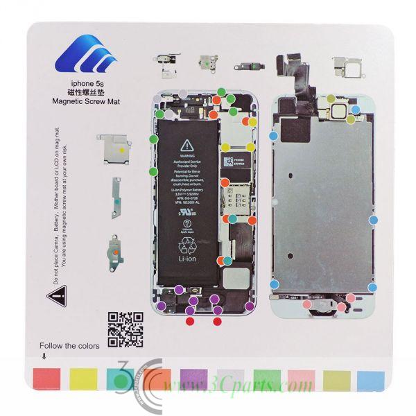 Magnetic Screw Chart Mat Technician Repair Pad Guide for iPhone 5s