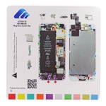 Magnetic Screw Chart Mat Technician Repair Pad Guide for iPhone 5s