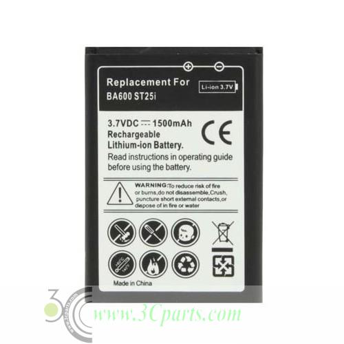 Battery replacement for Sony Xperia U ST25i
