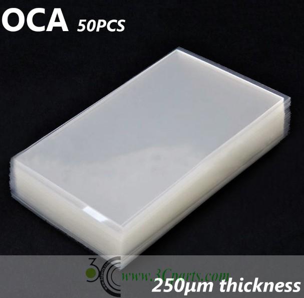 0.25mm 50PCS OCA Clear Optical Adhesive for iPhone 6 4.7-inch LCD Digitiser