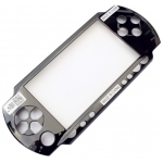 Upper Faceplate Front Cover Screen replacement Shell for PSP1000 Black/White