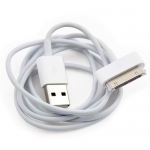 High Quality White Round USB Data Sync Charger Cable for iPhone 4 4S iPad iPod