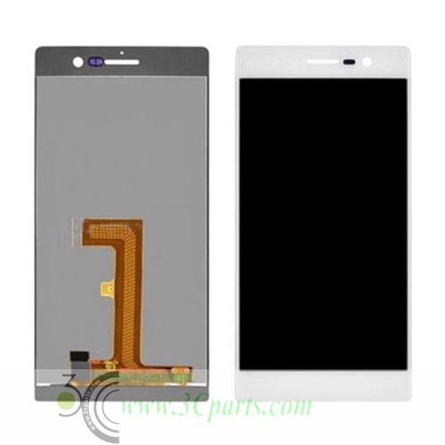 LCD with Touch Screen Digitizer Assembly replacement for Huawei Ascend P7 White/Black