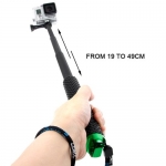 Handheld Extendable Pole Monopod with Screw for GoPro Hero, Max Length: 49cm​