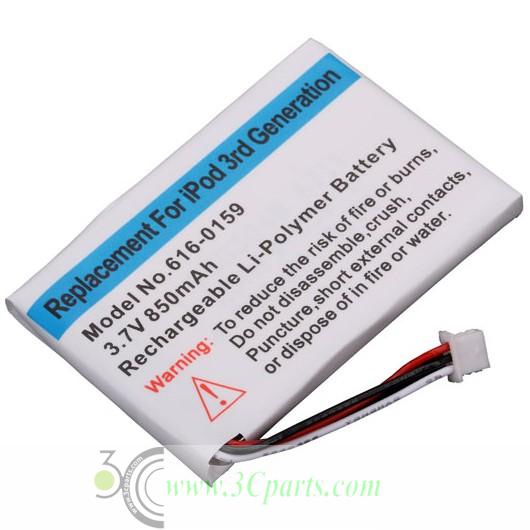 Battery replacement for iPod 3rd Gen