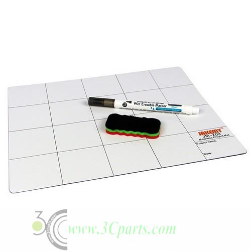 Jakemy JM-Z09 25cm x 20cm Magnetic Project Mat with Marker Pen