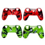 Camouflage Silicone Rubber Soft Case Cover for PS4 Controller